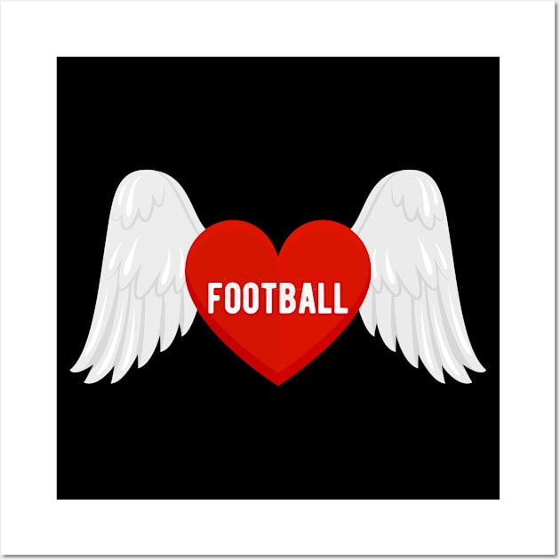 I Love Football Wall Art by Eric Okore